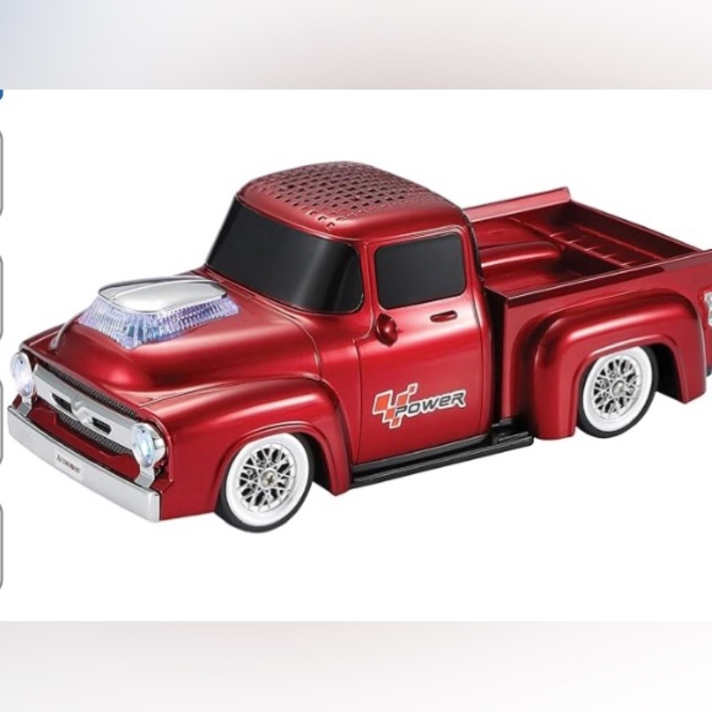 50s Truck wireless car speaker lights sound red